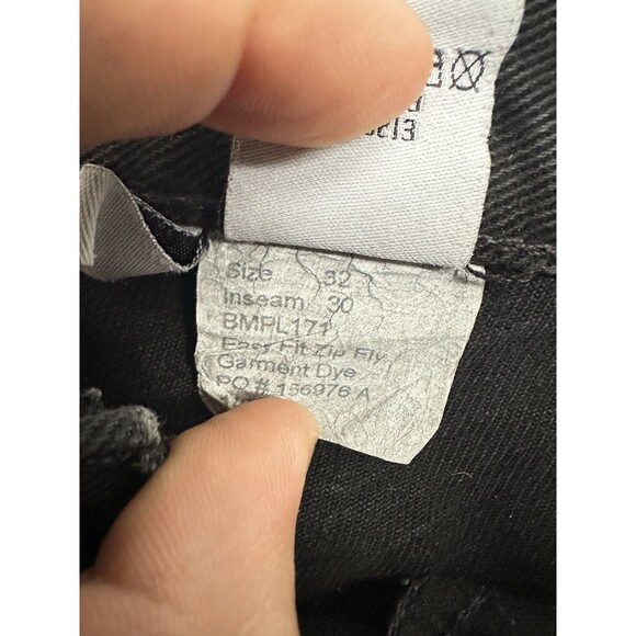 Mens Calvin Klein Regular Fit Straight Leg Black Stretch Denim Jeans Size 32x30 - Picture 8 of 8